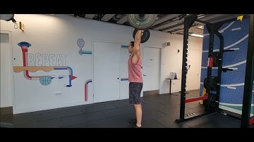Overhead press isometric hold