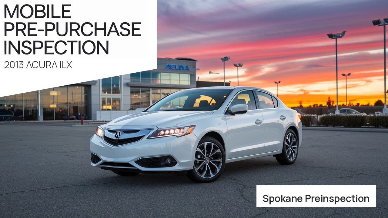 2013 Acura ILX pre-purchase inspection