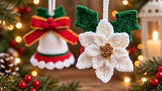 How to Crochet a Poinsettia Flower 🎄 Easy Christmas Crochet Tutorial