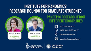 Institute for Pandemics Research Rounds for Graduate Students