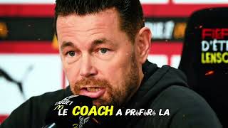 Alerte Rc Lens Pierre Sage Prend Une Décision Radicale Pour La Demi-Finale