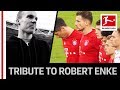 The bundesligas emotional tribute to former germany goalkeeper robert enke