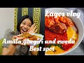THE FAMOUS TRADITIONAL NIGERIAN FOOD|BEST AMALA AND GBEGIRI VLOG|#streetfood