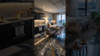 Tiny Room to Luxury Studio 😱 Epoxy Floor Magic!”