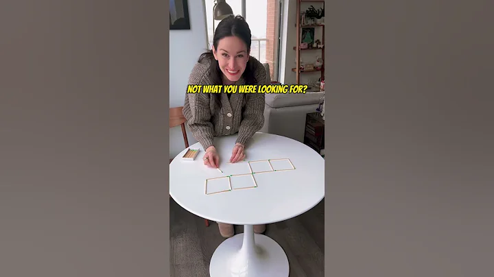 Move 2 Matches to Make 4 Squares!! #riddles