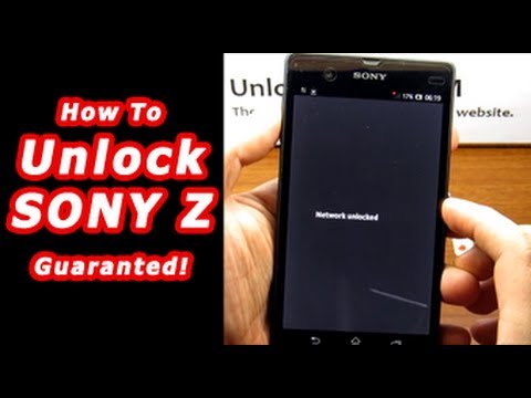 cara unlock sony xperia z1