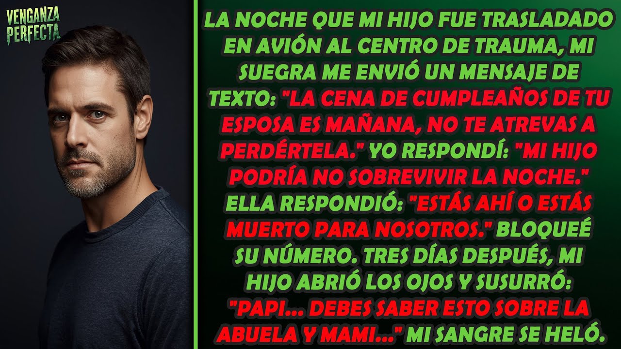 Mi hijo fue llevado de urgencia al hospital… y mi suegra me dio un ultimátum cruel.