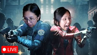 Playing RESIDENT EVIL 2 without screaming (Day 4)