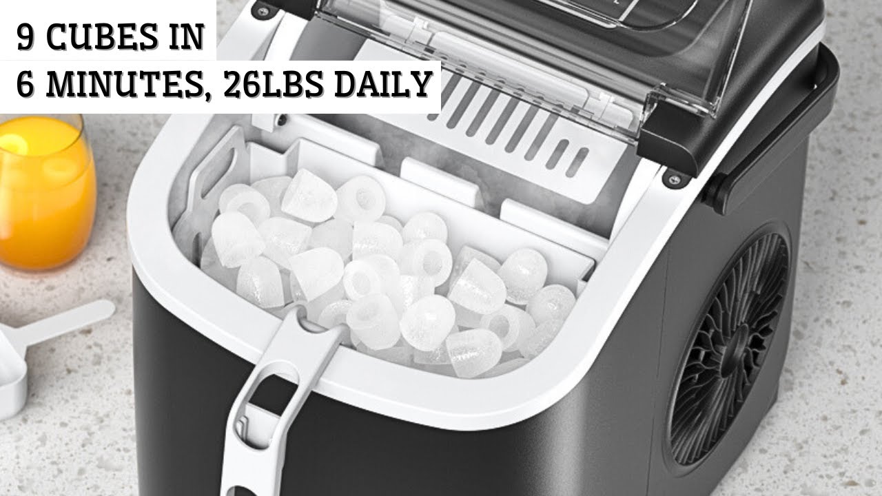 Crownful Ice Maker Countertop 26lbs/24h | Crownful Commercial Ice