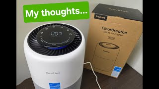 Provirtec ClearBreathe (AP-01) Smart Air Purifier REVIEW and TESTING