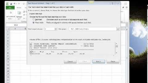 Importing Text Files into Excel