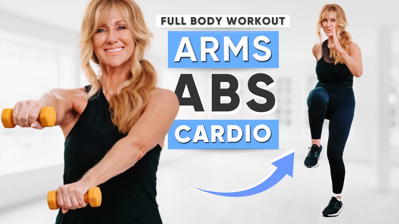 20 Minute Full Body Fat Burning Workout! Abs + Arms + Cardio +