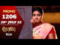 ROJA Serial | Episode 1206 Promo | ரோஜா | Priyanka | Sibbu Suryan | Saregama TV Shows Tamil