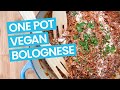 One Pot Vegan Bolognese