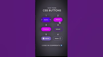 ✨ 6 Beautiful CSS Buttons You Must Try! 💻 | Modern UI Design #cssfilters #css #htmlcss #jqueryui