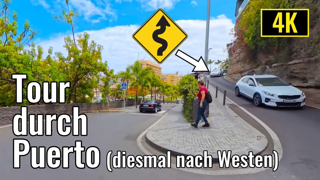 Puerto de la Cruz / Teneriffa: Autotour durch die Stadt in Richtung Westen