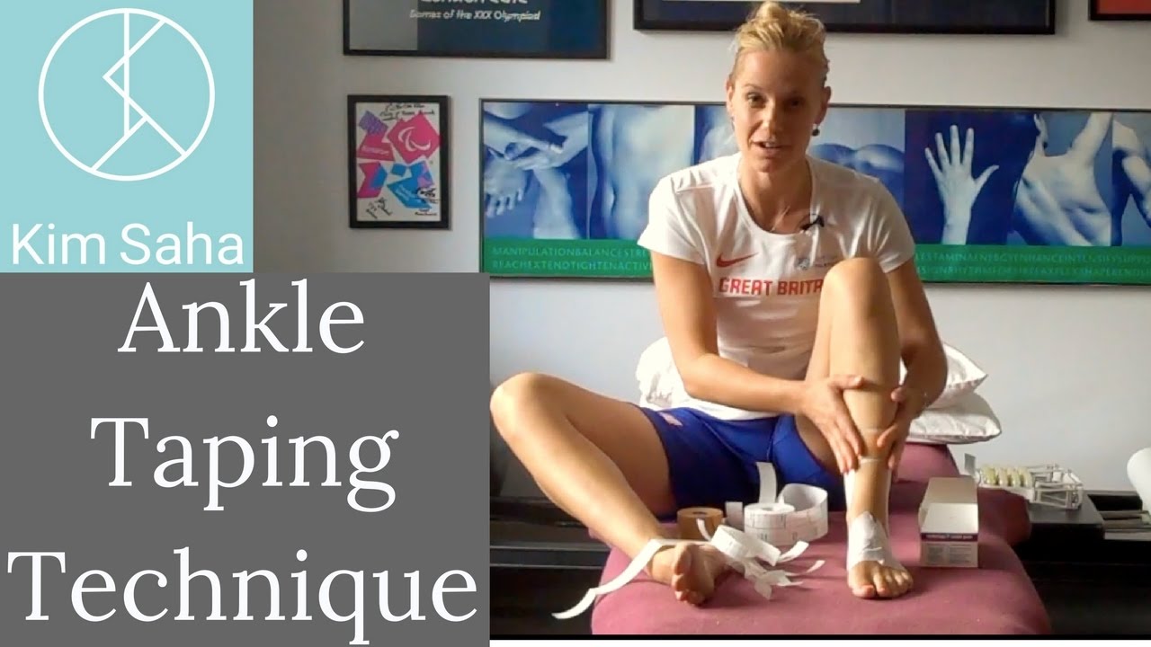How to tape your own ankle inversion sprain YouTube