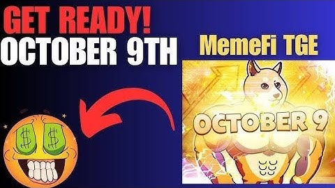 memefi airdrop token launch 9th October || How to create memefi wallet || 100% claim & withdrawal