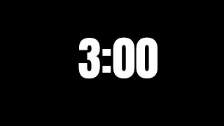 3 Minute Countdown Timer ⏳ | Clean, Minimal, and No Music