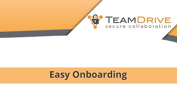 TeamDrive - Easy Onboarding [Tutorial - EN]