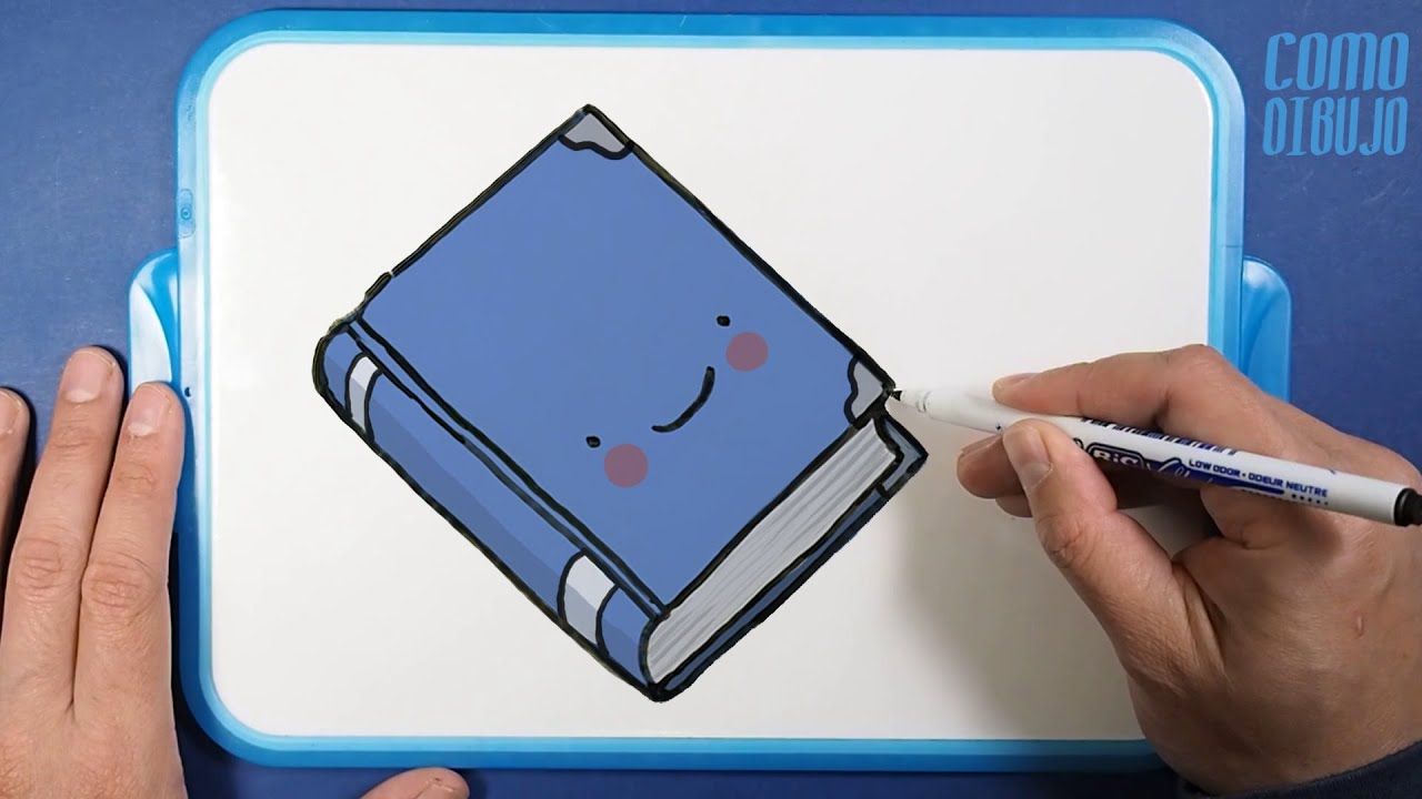 Como dibujar un Libro para niños  Dibujo de Libro paso a paso 