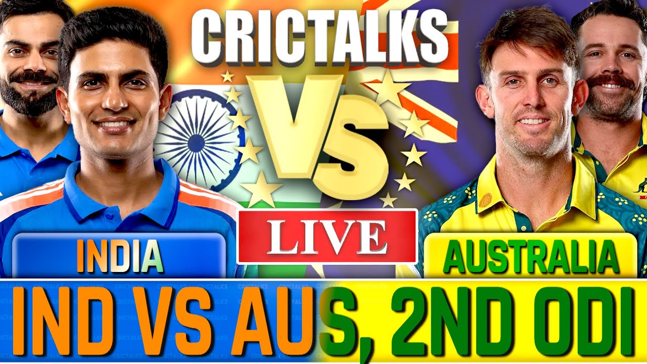 🔴 IND vs AUS 2ND ODI, Live Cricket Match Today Scores & Commentary, Cricket Live Match Today