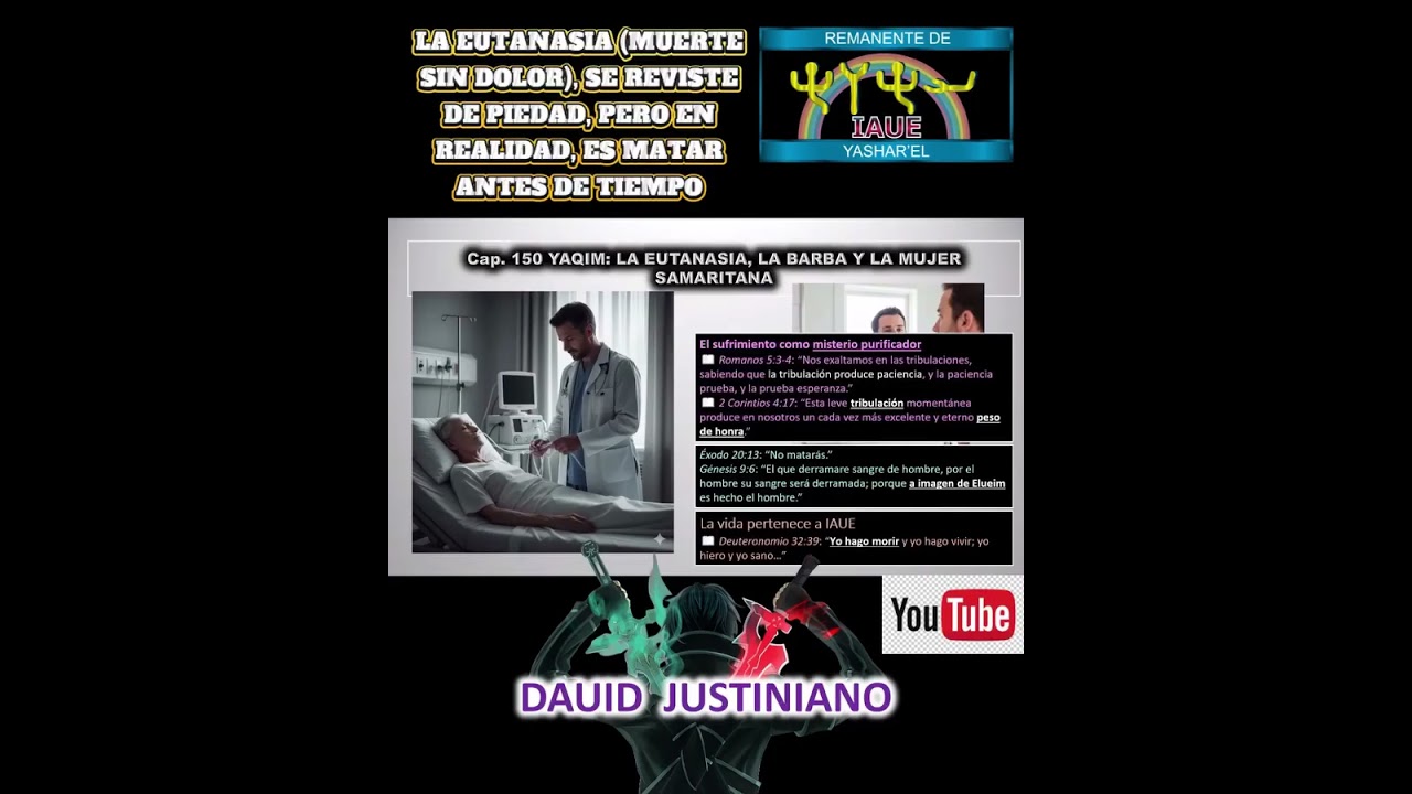 LA EUTANASIA (MUERTE SIN DOLOR), SE REVISTE DE PIEDAD, PERO EN REALIDAD, ES MATAR ANTES DE TIEMPO