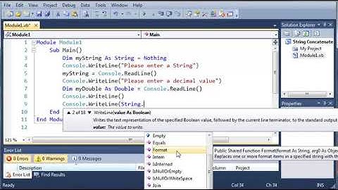 Visual Basic Tutorial   21   Formatting Strings