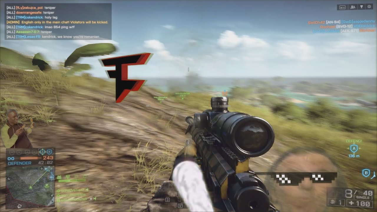 FaZe Sniping in BF4 - MLG VetrezZ - RCOTD #1 [1080p60]