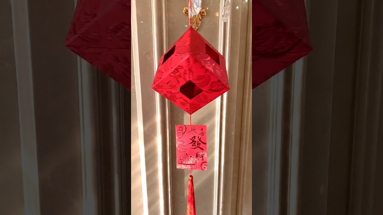 Red packet lantern | Chinese New Year Decoration Ideas | Ang pow lantern Easy |CNY 2023 |CNYdiy #art