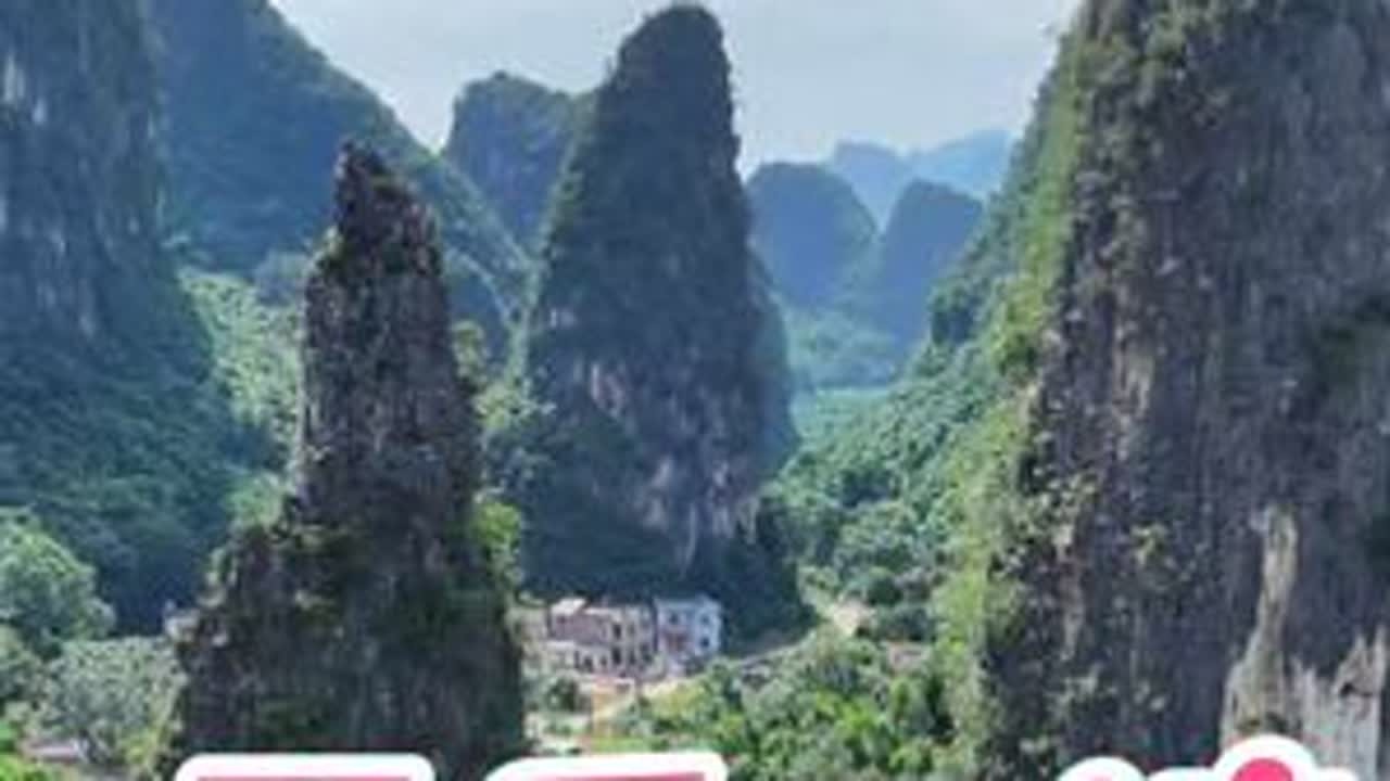 这是桂林平乐二塘一处野生风景：十里画廊美不胜收 适合徒步 骑行及自驾。#桂林山水甲天下 #平乐二塘#十里画廊