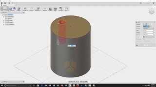 Fusion 360 Hole Location on Cylinder