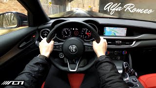 2024 Alfa Romeo Stelvio Veloce POV Drive - Just the Sound /// Allcarnews