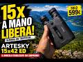 Artesky 15x42 ED: il binocolo stabilizzato che sembra montato su un treppiede!