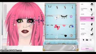 Stardoll Adora BatBrat inspired makeup and outfit