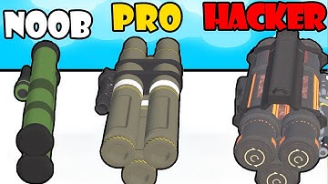 NOOB vs PRO VS HACKER - Rockets Stack Part 3 | Gameplay Satisfying Games (Android,iOS)