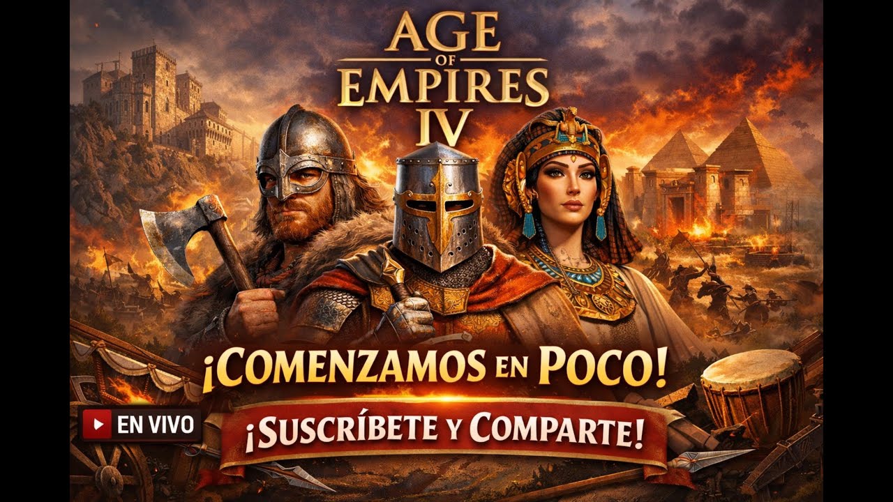 ⚔️ Age of Empires IV EN VIVO | Estrategia, Batallas y Diversión