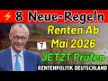 8 Neue Renten-Regeln ab Mai 2026 🇩🇪 Was Sie JETZT prüfen müssen! | Rentenpolitik Deutschland Mp3 Song