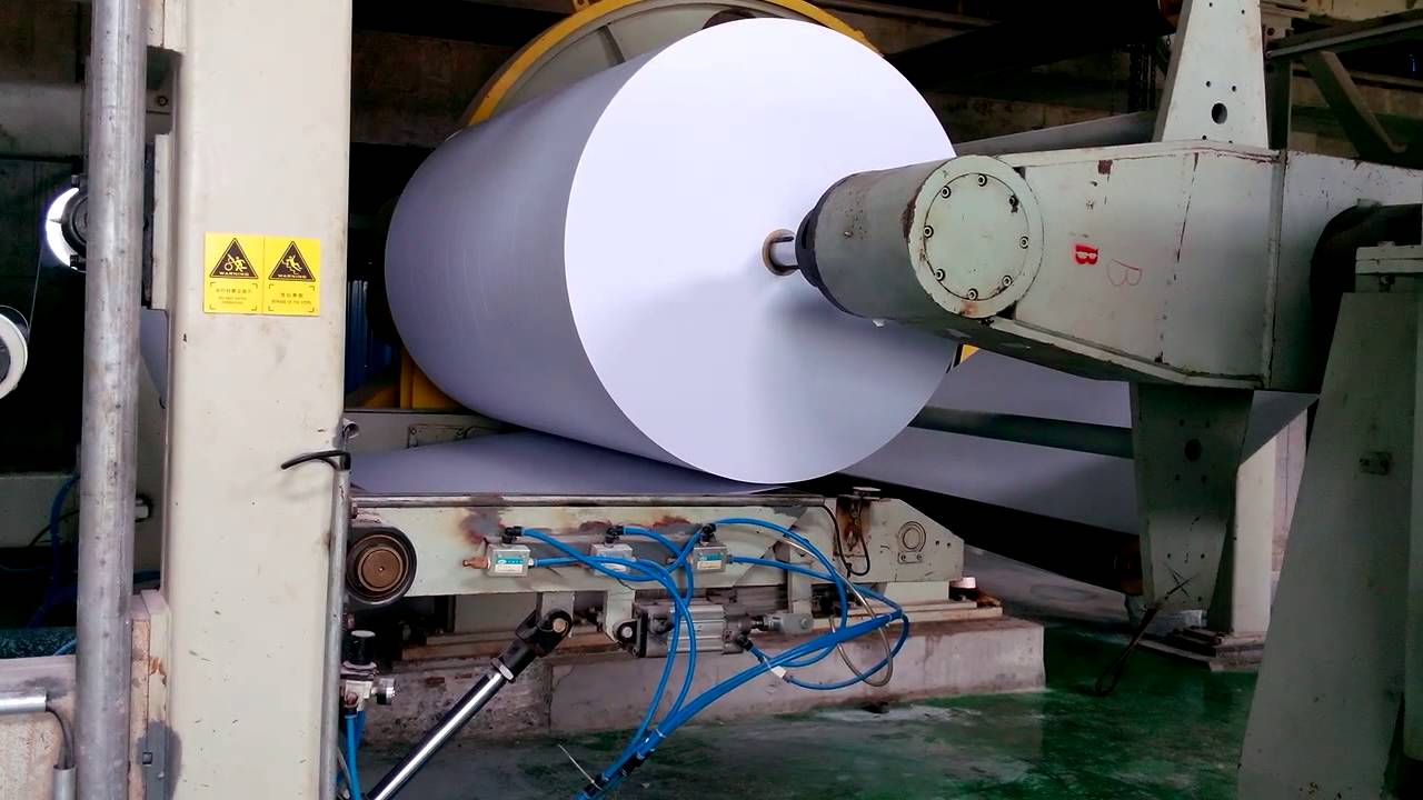 NCR paper coating machine YouTube