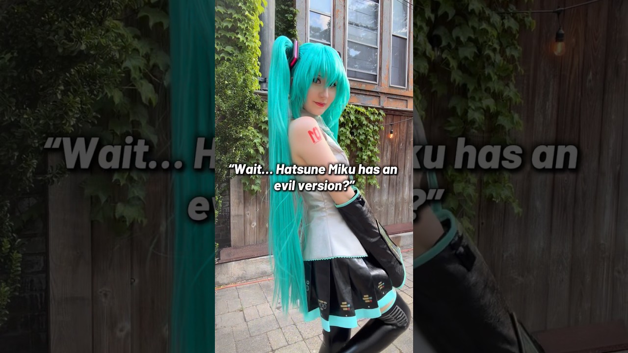 Hatsune Miku’s evil twin 👀 #hatsunemiku #hatsunemikucosplay #vocaloid #zatsunemiku #MARETU #miku