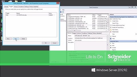 Configuring Database Maintenance Schedule in Power Monitoring Expert | Schneider Electric Support