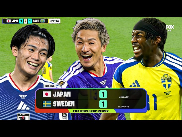 Japan vs Sweden 1-1 Highlights | FIFA World Cup 2026 | 日本対