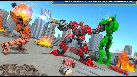 Dolphin Robot Transform | Rescue City Robot War Android GamePlay | By Game Crazy