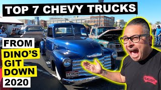 Топ-7 кастомных грузовиков Chevy из Dino's Git Down 2020 | Нижняя линия