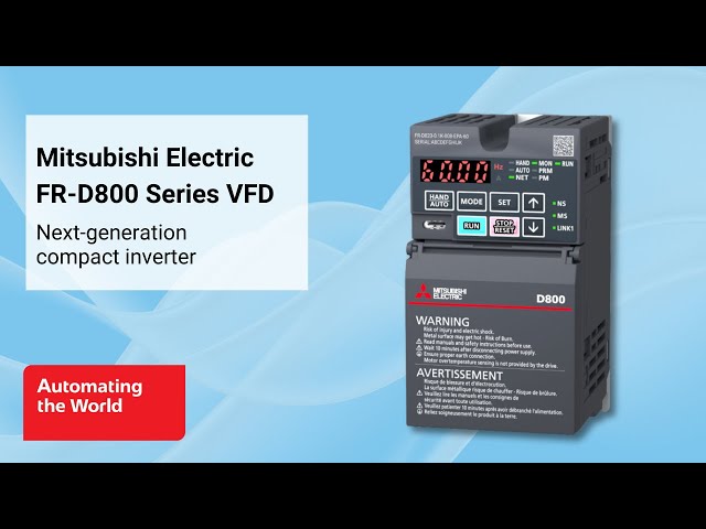Mitsubishi Electric FR-D800 VFD Overview Mitsubishi Electric FR-D800 VFD Overview