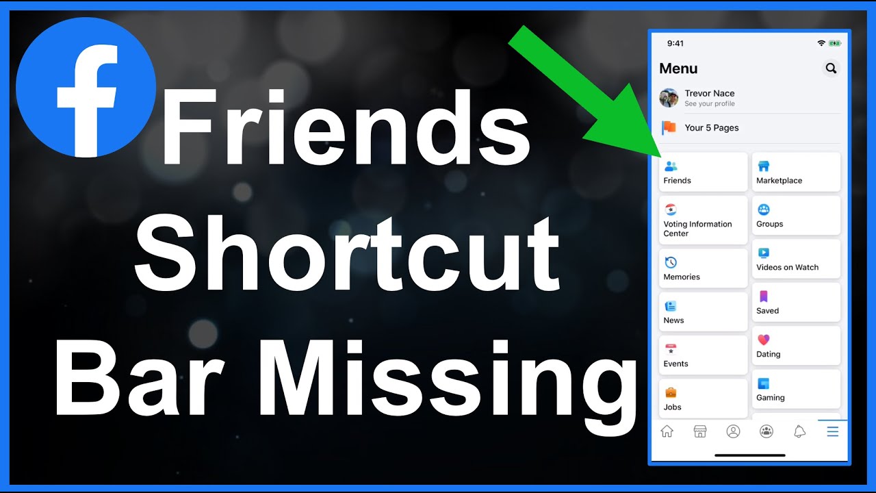 Facebook Shortcut Bar Not Showing / Missing - Fixed! - YouTube