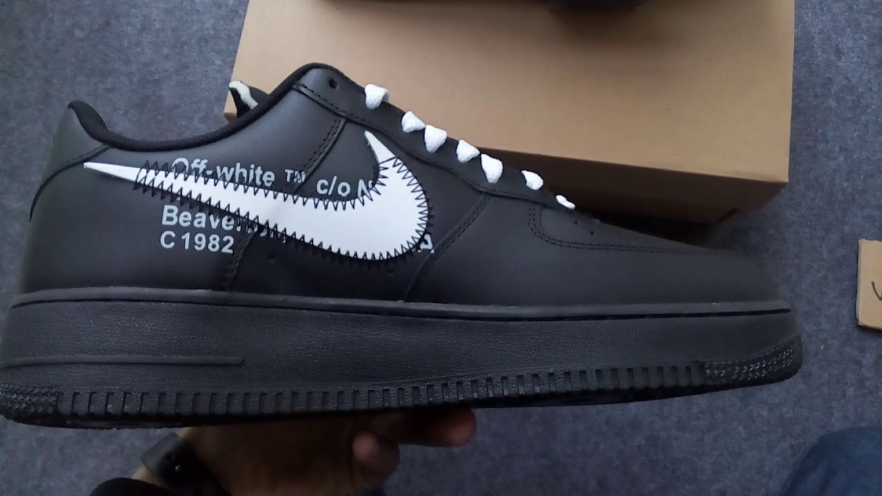 air force 1 black with white check