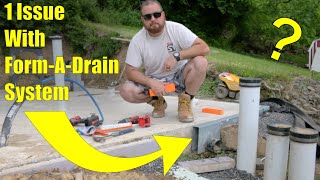 Garage Build #15- Problem With Form-A-Drain