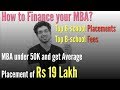 How to finance your MBA? Top B-schools Placements, Fees | Difference b/w MBA and PGDM