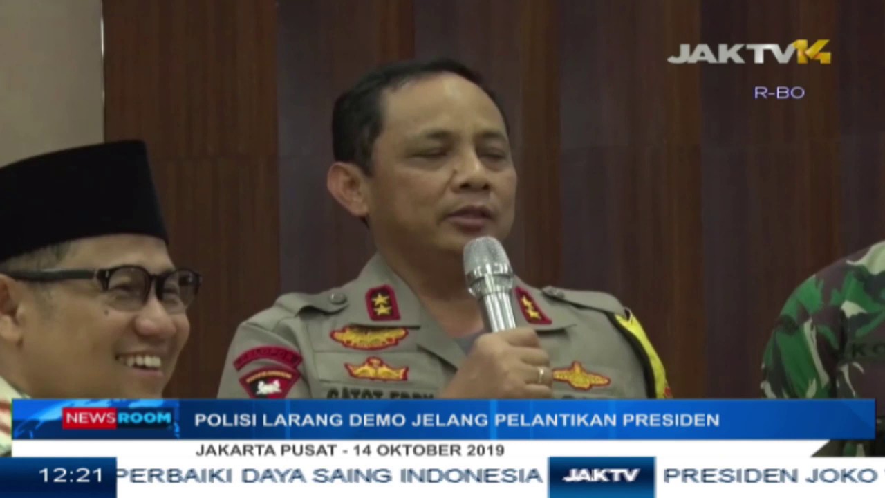 Polisi Larang Demo Jelang Pelantikan Presiden tv kanalları